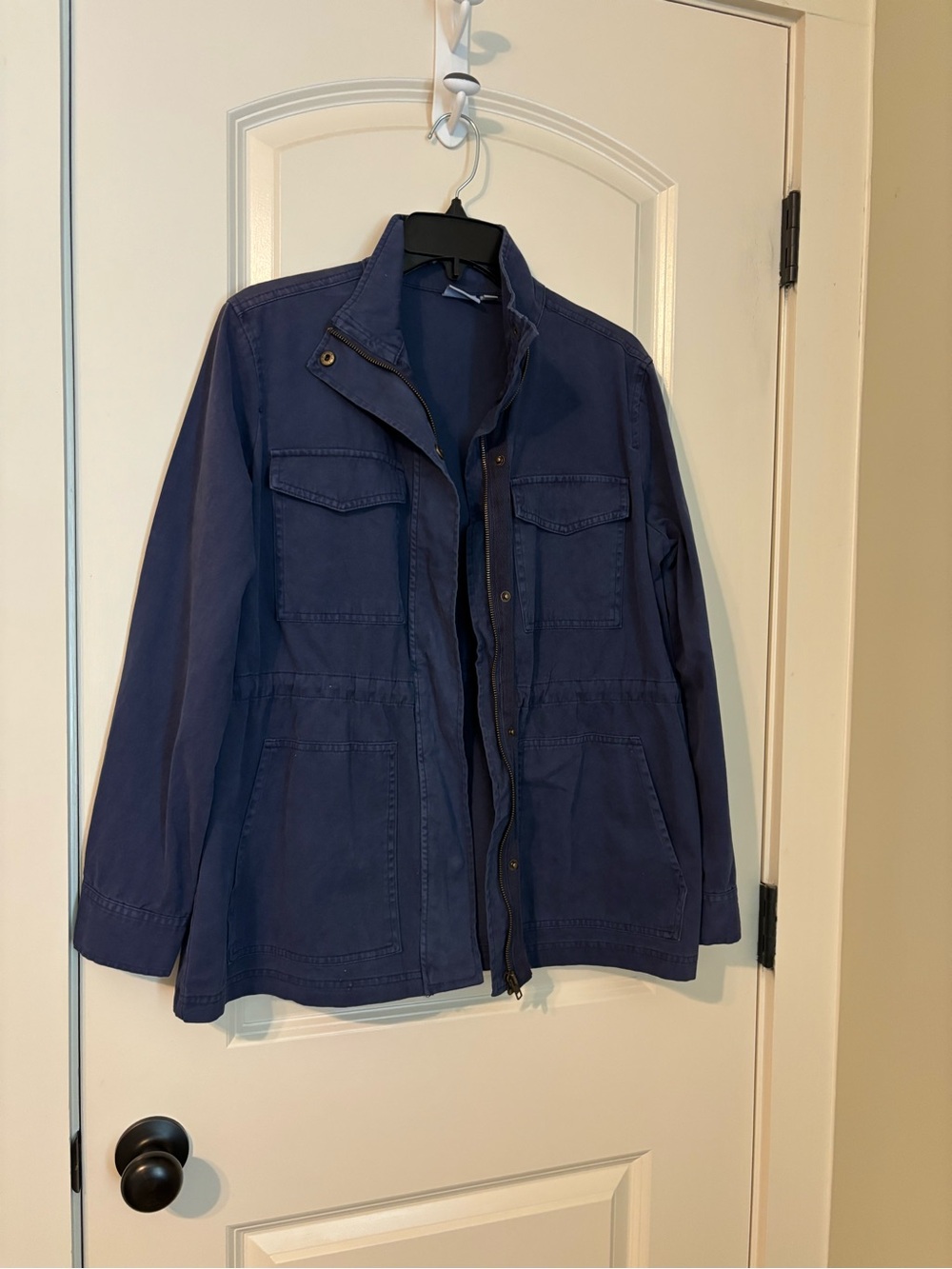 New Directions Women’s Navy Field Jacket with Utility Pockets